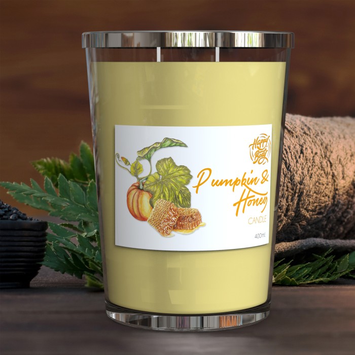 Kabak ve Bal Kokulu Bardak Mum