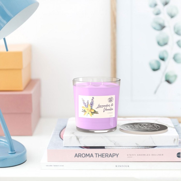 Lavanta & Vanilya Kokulu Bardak Mum