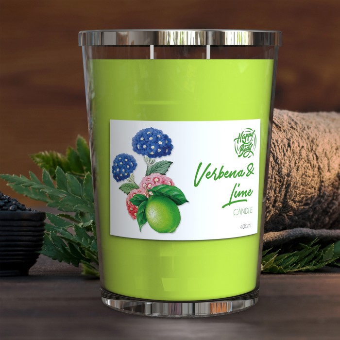 Mine Çiçeği ve Misket Limonu Kokulu Bardak Mum