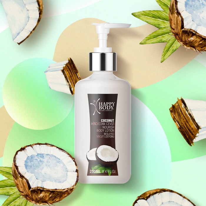 Hindistan Cevizi Nemlendirici ve Besleyici Vücut Losyonu